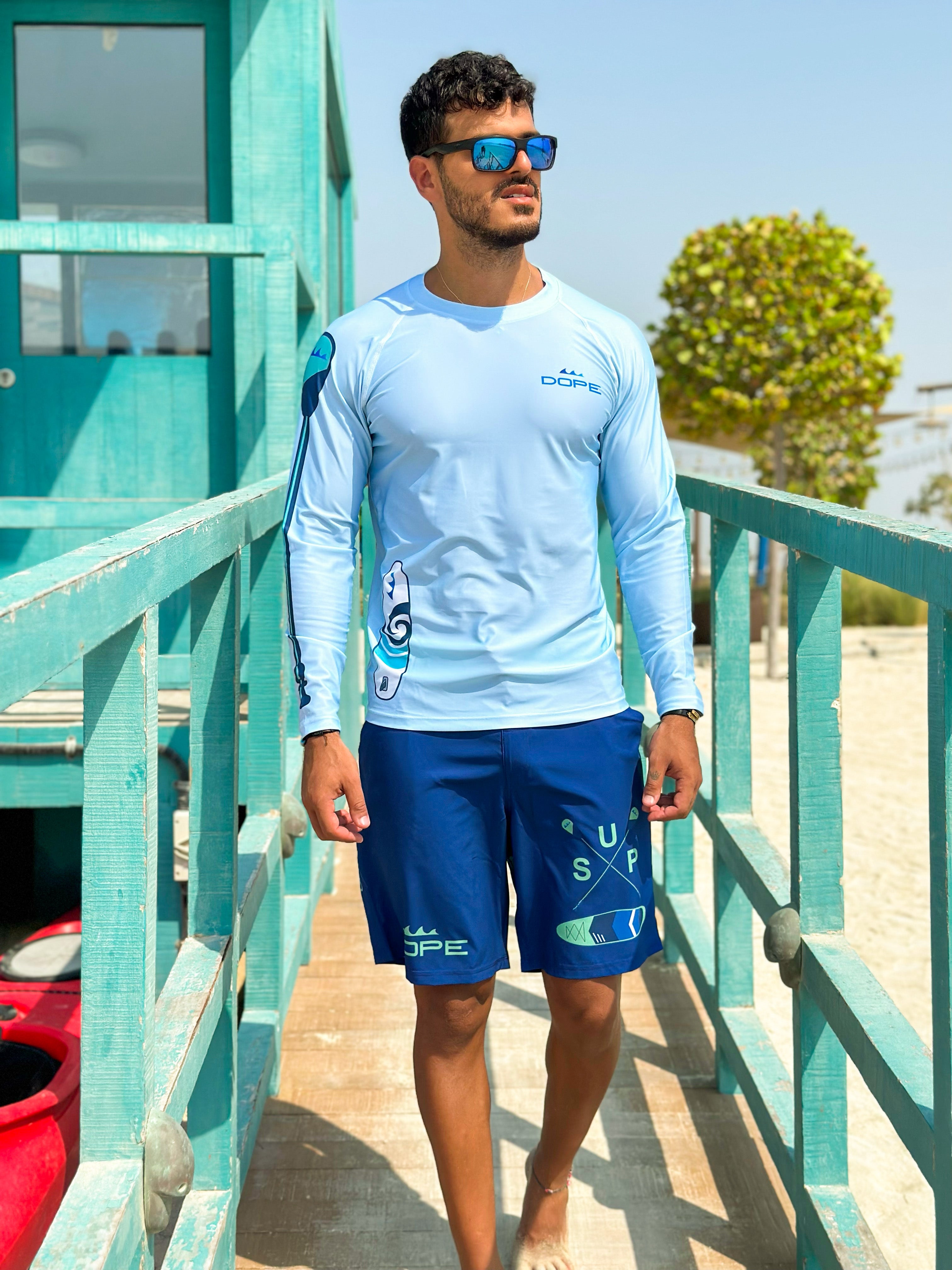 50+UPF Long Sleeve T-shirt, Polyester T-shirt, Rashguard, SUP
